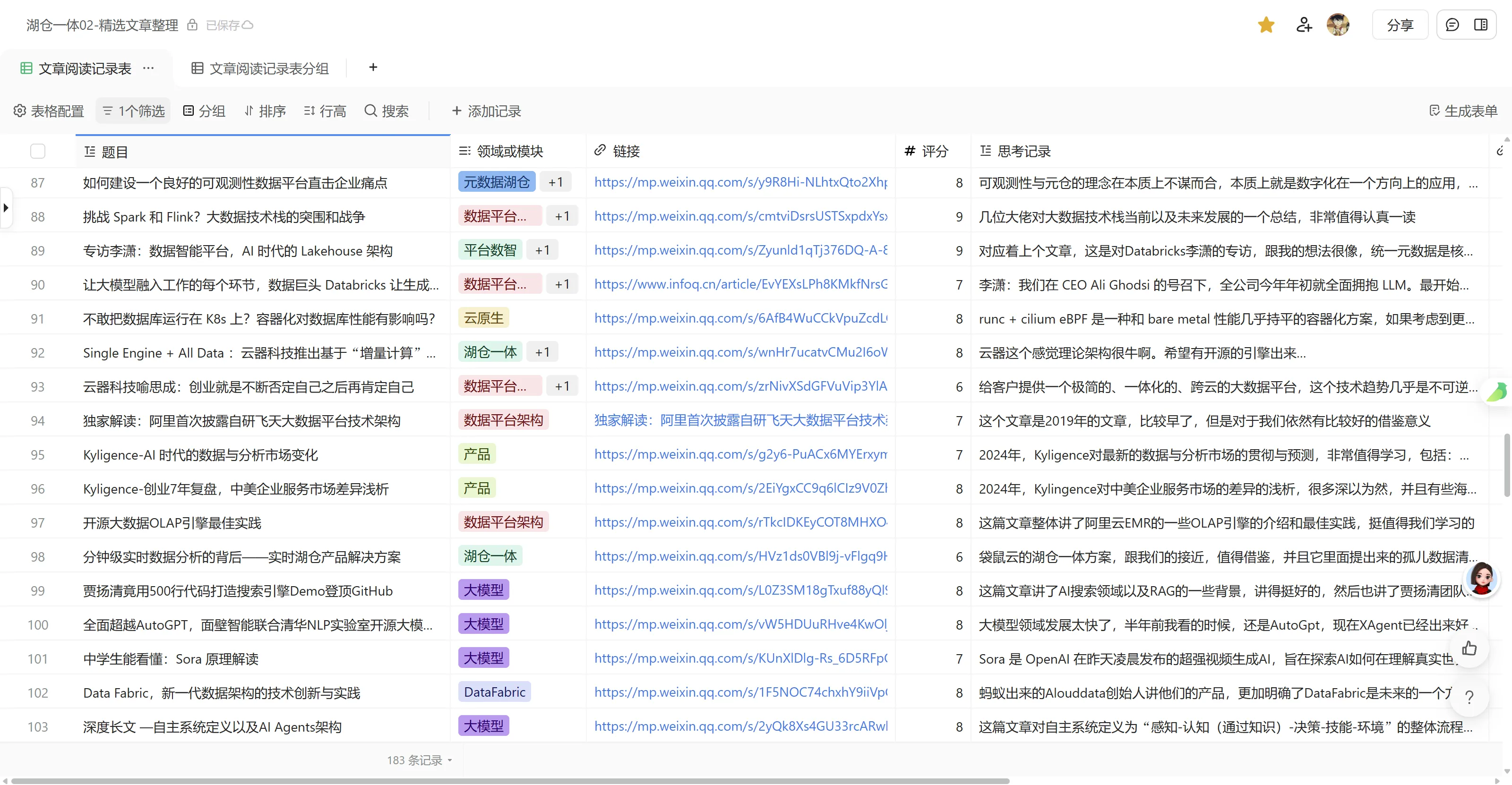 笔记索引